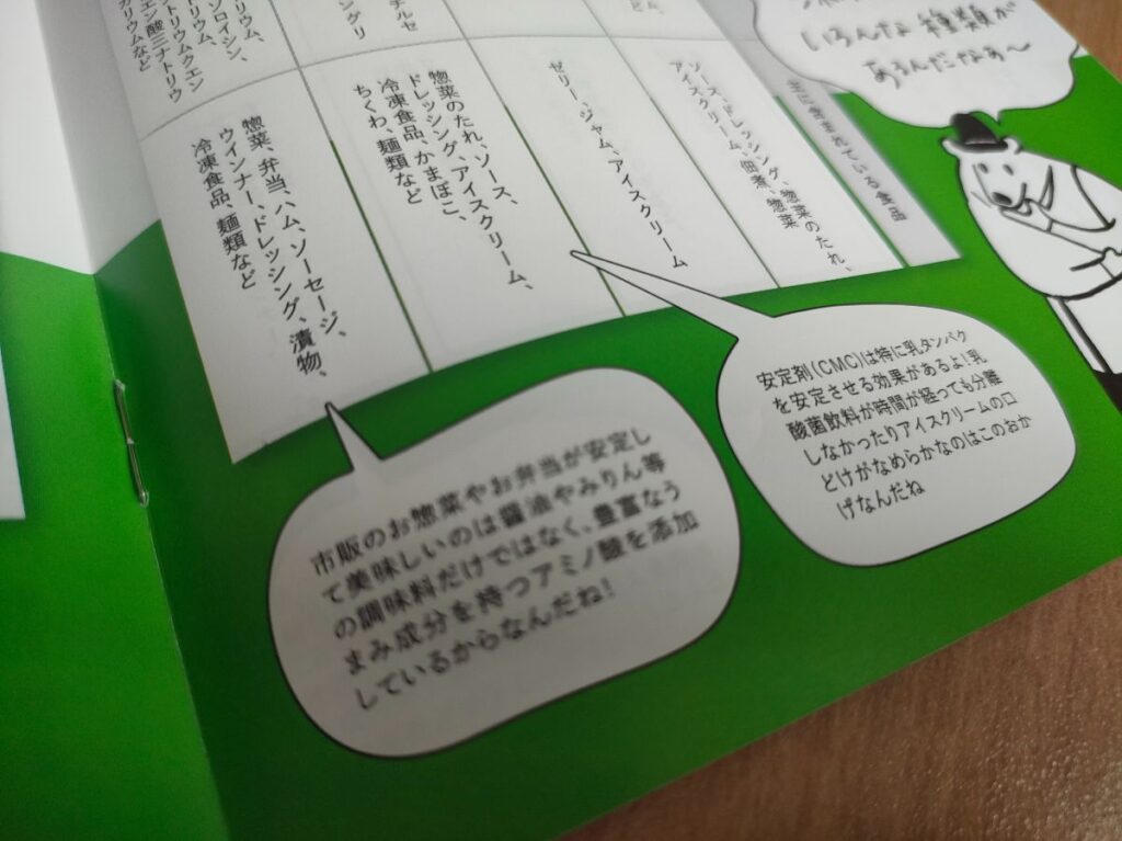 添加物にまつわる豆知識コーナー