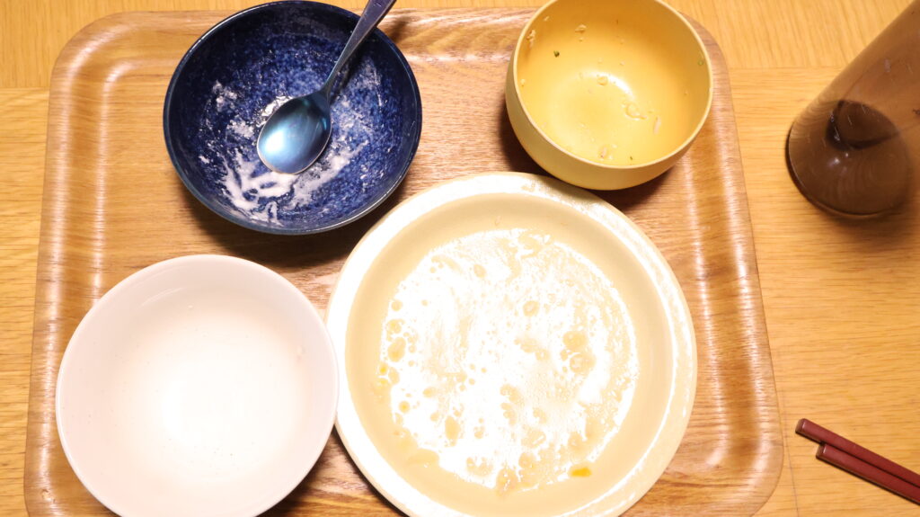 完食した夕食