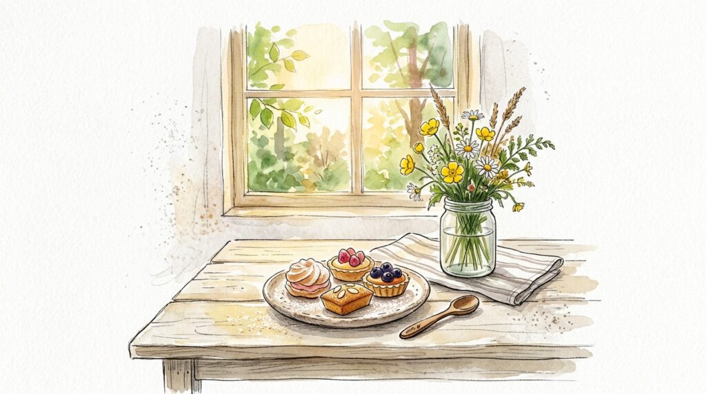 夏休みの思い出づくりを表すあたたかいイメージイラスト