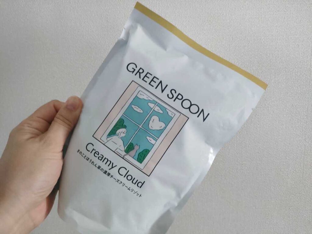 きのことほうれん草の濃厚チーズクリームリゾットパッケージの写真