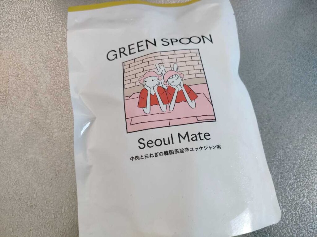 牛肉と白ネギの韓国風甘辛ユッケジャンかゆパッケージ