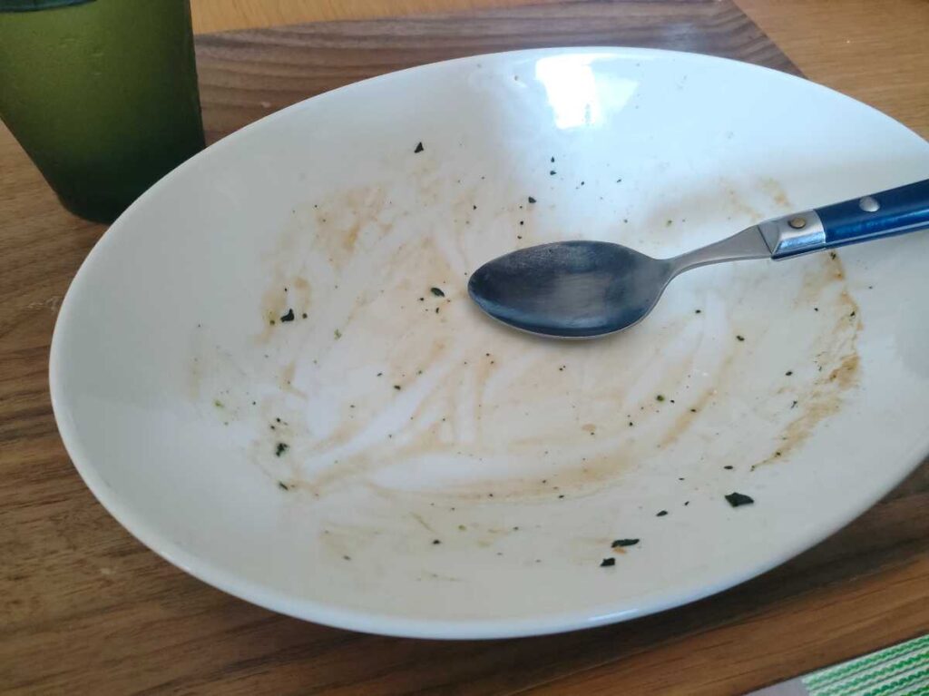 完食した皿