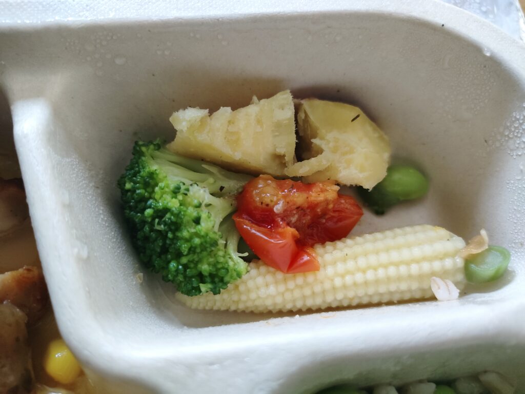 GREEN SPOONデリ弁当の副菜と温野菜