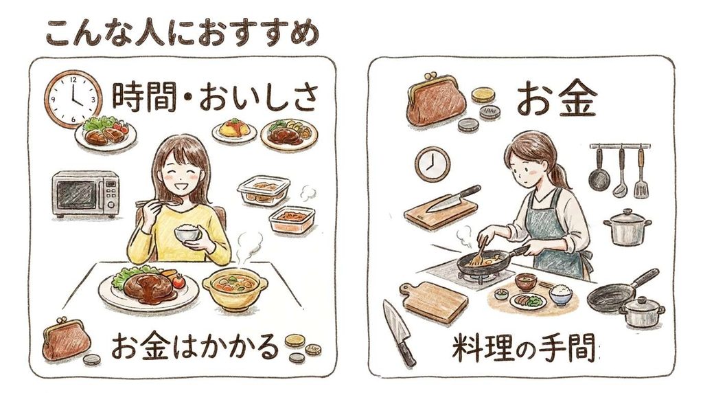 GREEN SPOON こんな人におすすめを説明するイメージイラスト