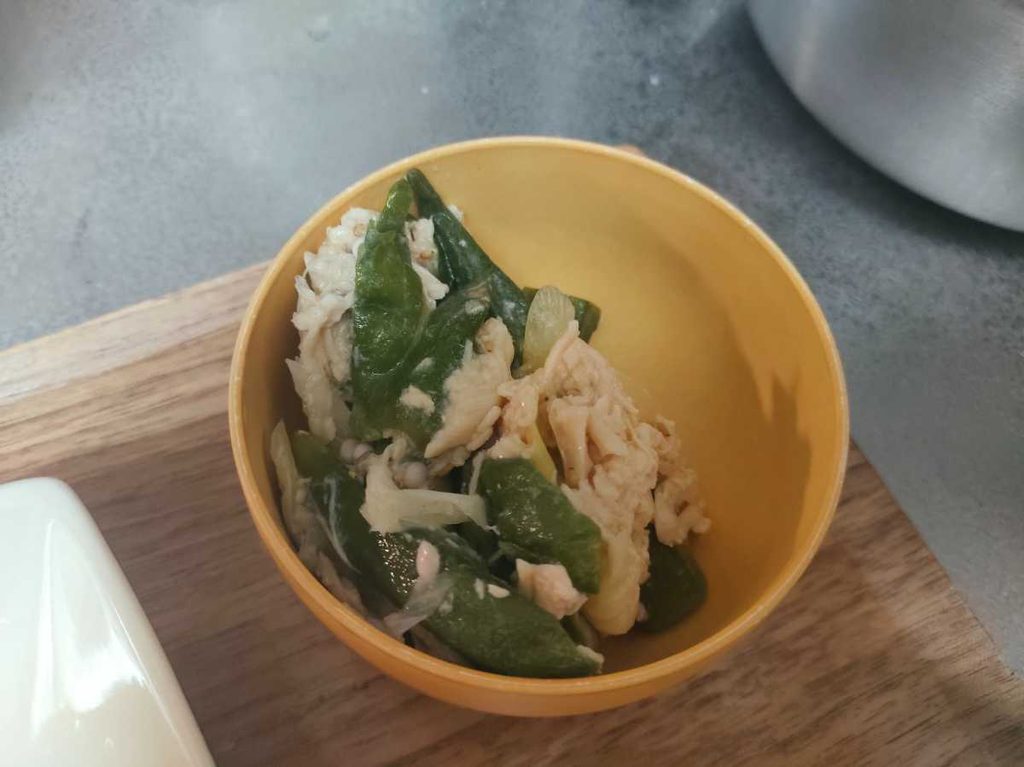 ツクリオの蒸し鶏とオクラの和風ナムル