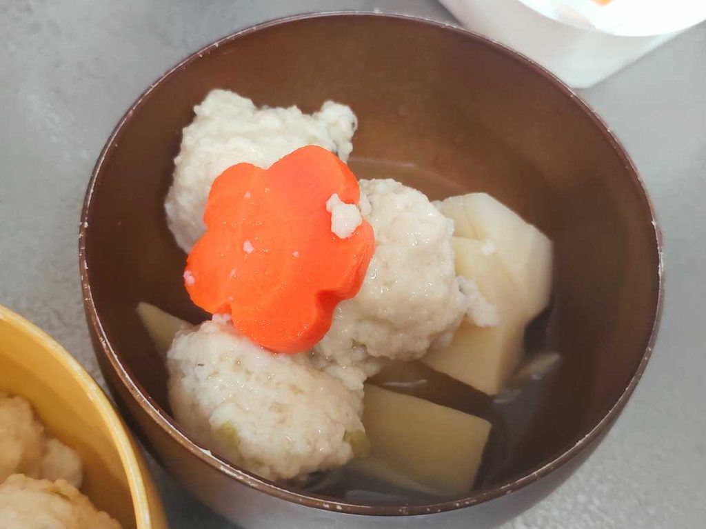 ツクリオの筍とつみれの炊き合わせ